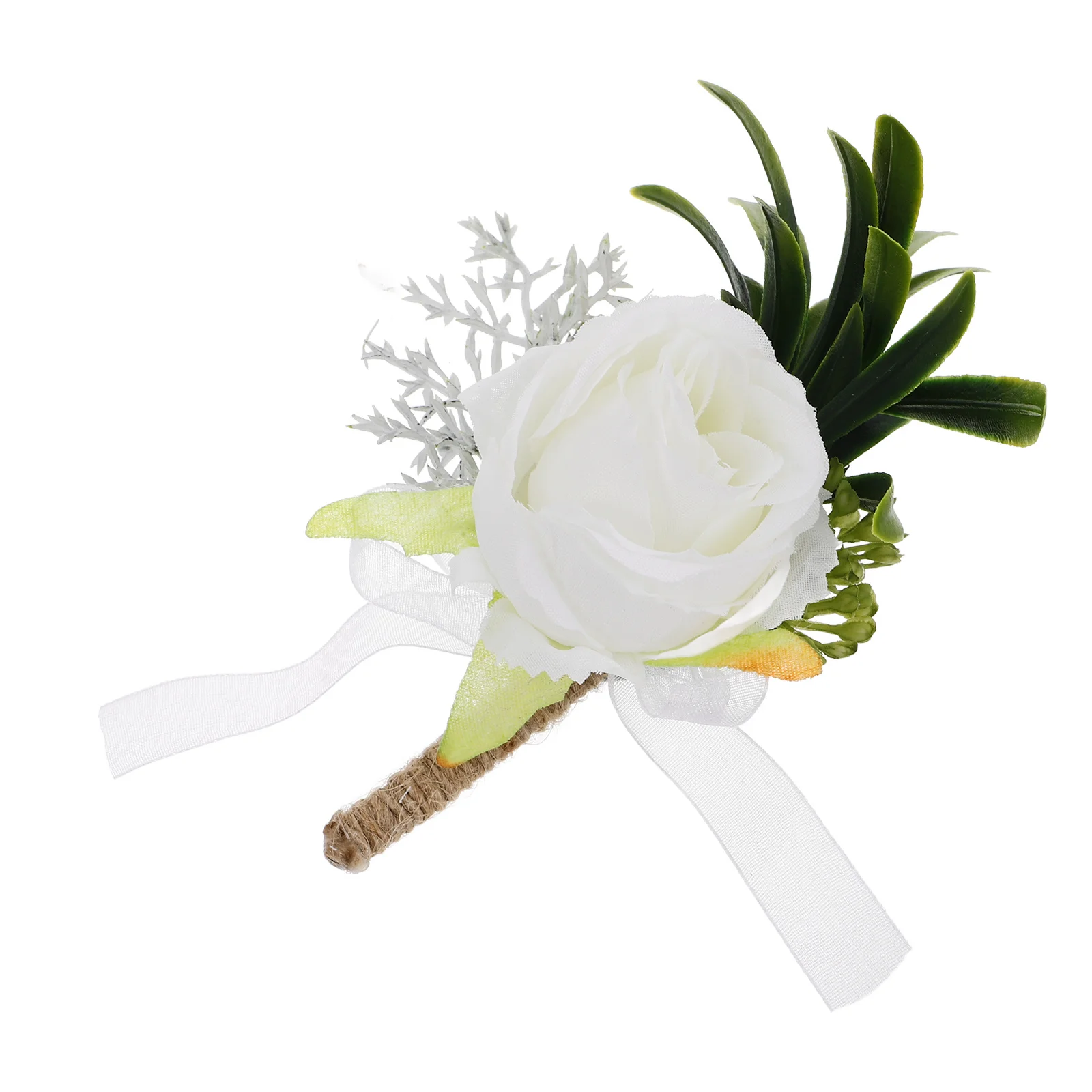 

Elegant Groom Boutonniere Artificial Flower Wedding Accessories Men Simulated Floral Party Decoration Bridesmaid Boutonniere