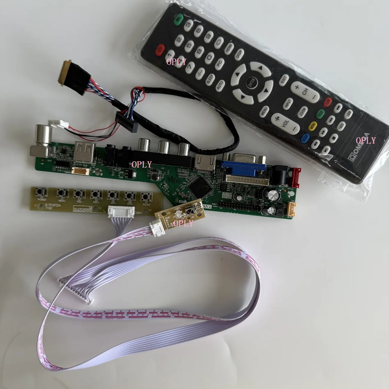 TV Analog Kit DIY LVDS 40Pin Driver Controller Board Fit LP173WD1 CLAA173UA01A 1600*900 LCD 17.3