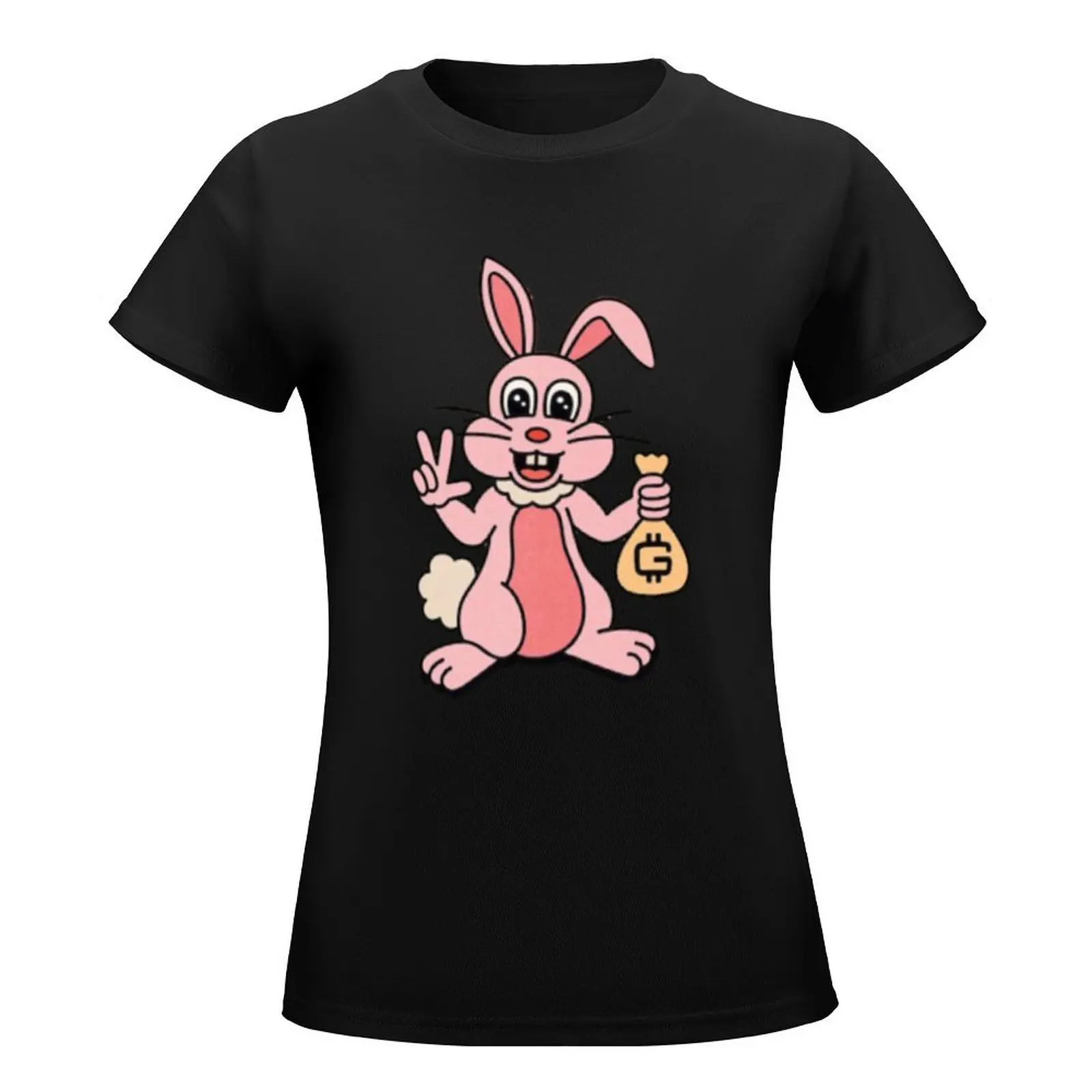 Freddie Rabbit T-Shirt graphics funnys tops for Women