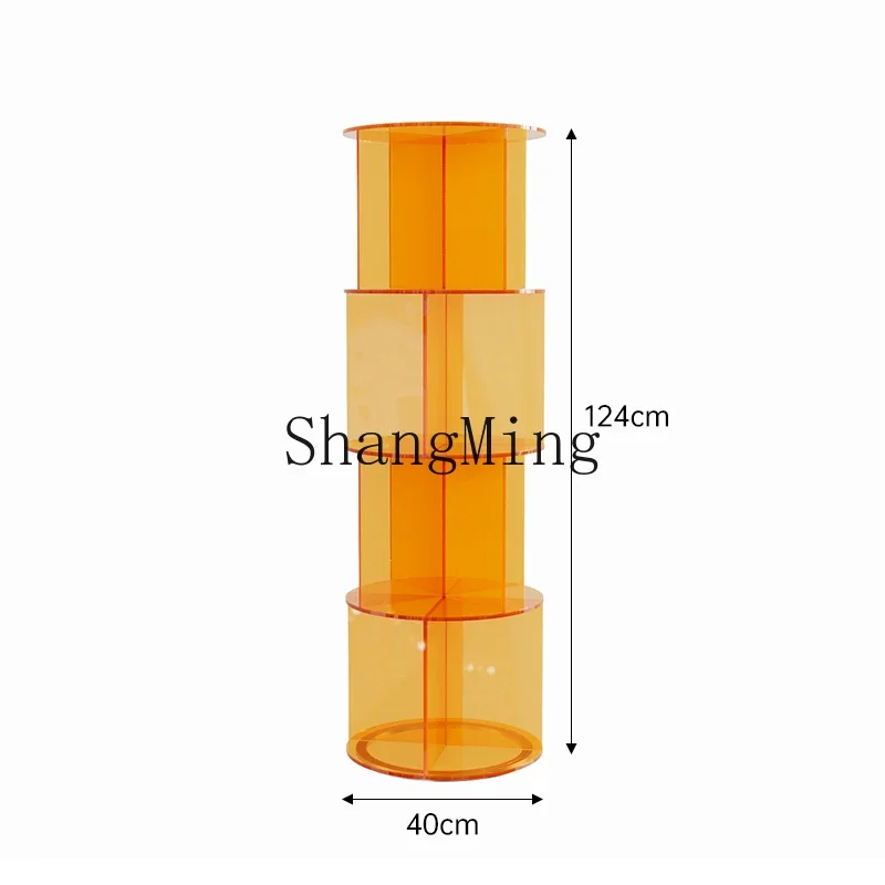 CL rotating bookshelf, shoe and bag display, multi-layer figure table, store display, acrylic color storage
