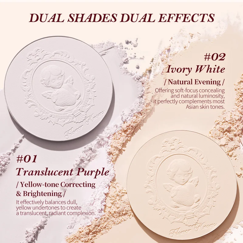 Flower Knows Strawberry Cupid Collection Make-up-Set, gepresstes Puder, festes Parfüm-Make-up-Set für Frauen, komplettes Set für Teenager, Make-up