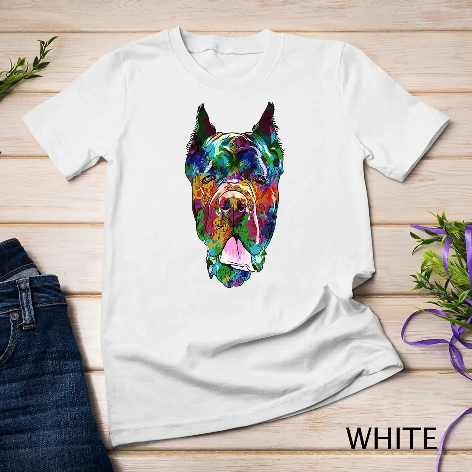 Camiseta unisex Cane Corso Lover italiano animale domestico vintage Washed homme fashion Unisex Ligeramente cómoda