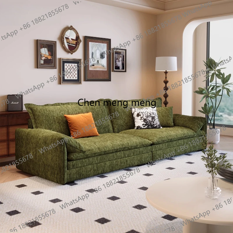 Straight Row Fabric Sofa Straight Row Cat Scratch Cloth Recliner Armchair Sofa Luxury Lazy Living Room Furniture For Home