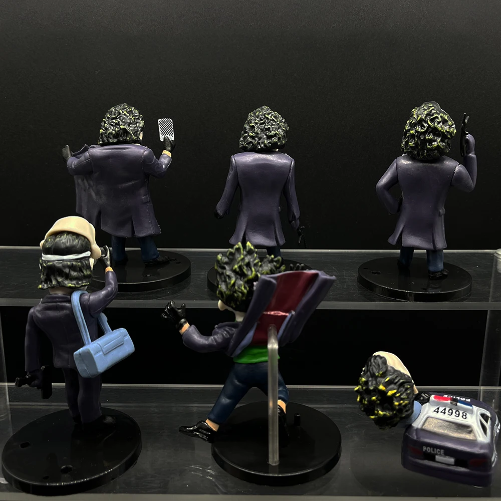 6 Pcs/Set Anime Figures The Joker Model Cartoon Car Decoration Doll Desktop Ornaments Action Figures Christmas Gifts