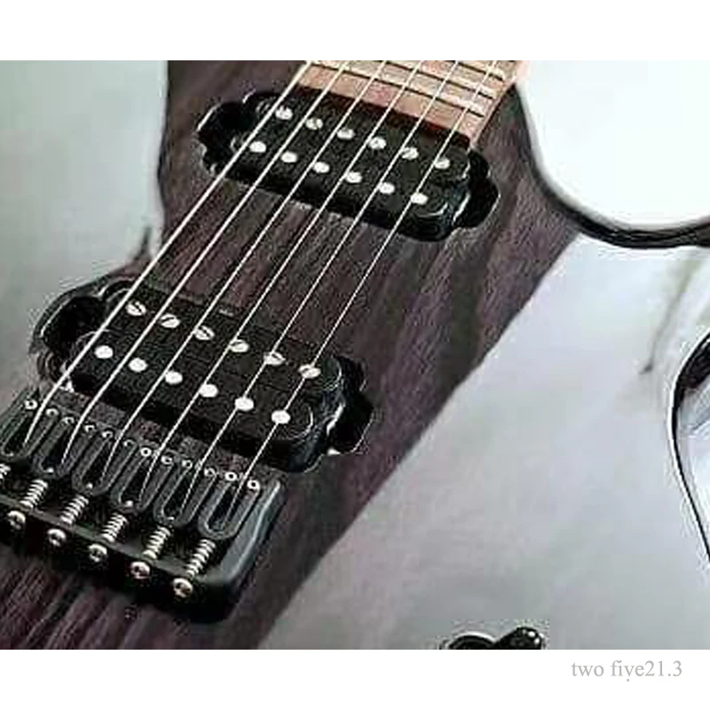 Dark Purple Burst Offset Electric Guitar, Modern Shape Solid Body with Double Humbuckers, Glossy Flame Maple Top, 24 Frets