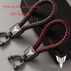 For Yamaha MT03 MT07 MT09 MT10 MT 07 03 09 10 FZ FZ07 FZ09 FZ10 Accessories Motorcycle Braided Rope Keyring Metal Keychain