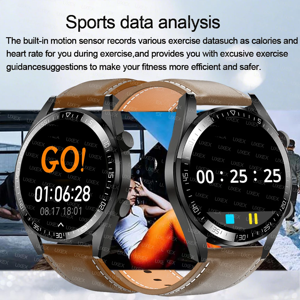 الأعمال Smartwatch ساعة Hombre الاتصال اللاسلكي النشاط المقتفي صورة مخصصة 1.52 HD ساعة هدية الكريسماس ساعة المرأة الكلاسيكية