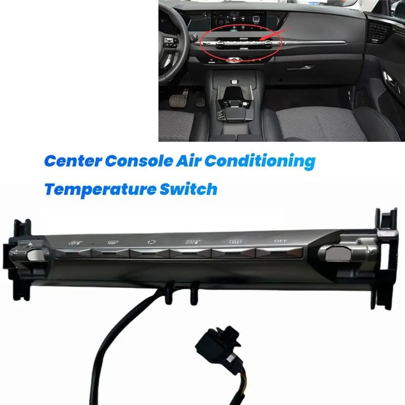 Car Center Console Air Conditioning Temperature Switch For Citroen DS4 2021-2023 Multi-Function Circulation Air Switch-T61C