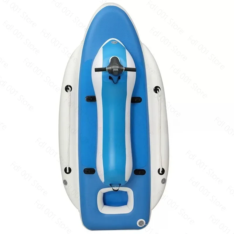 Inflatable Remote Controlled Water Jet Ski Floating Vessel Electric Powered Boat With Underwater Scooter