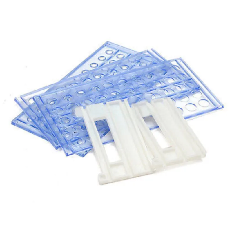 Plastic 3 Layers Lab Test Tube Rack Holder Centrifugal Pipe Stand 40/50 Holes