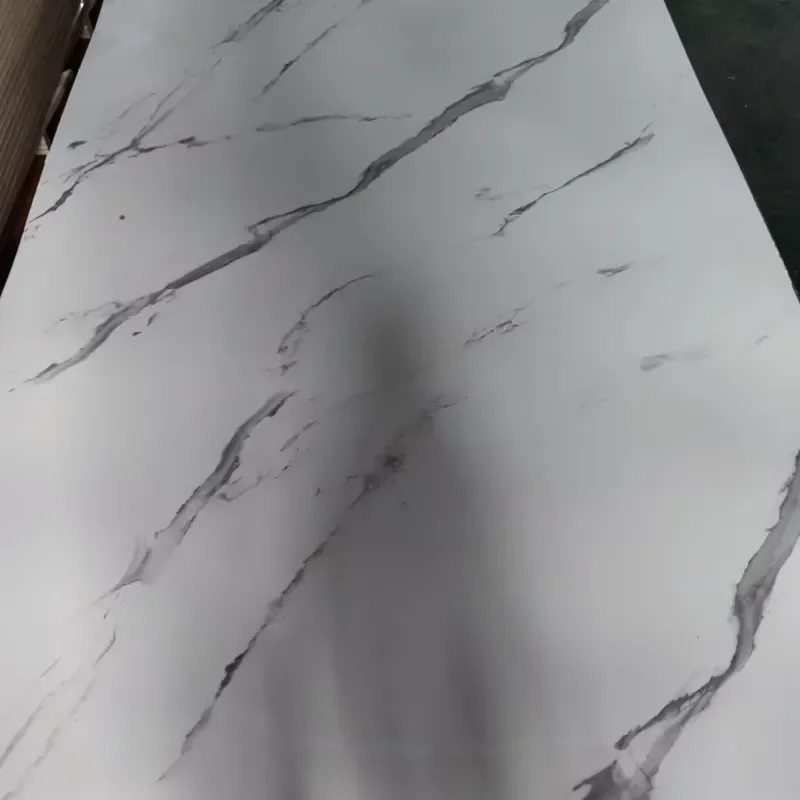 2026 hot Wholesale UV Panel Marble UV Board High Glossy UV MDF Particle Board for Interior Decoration  7.15