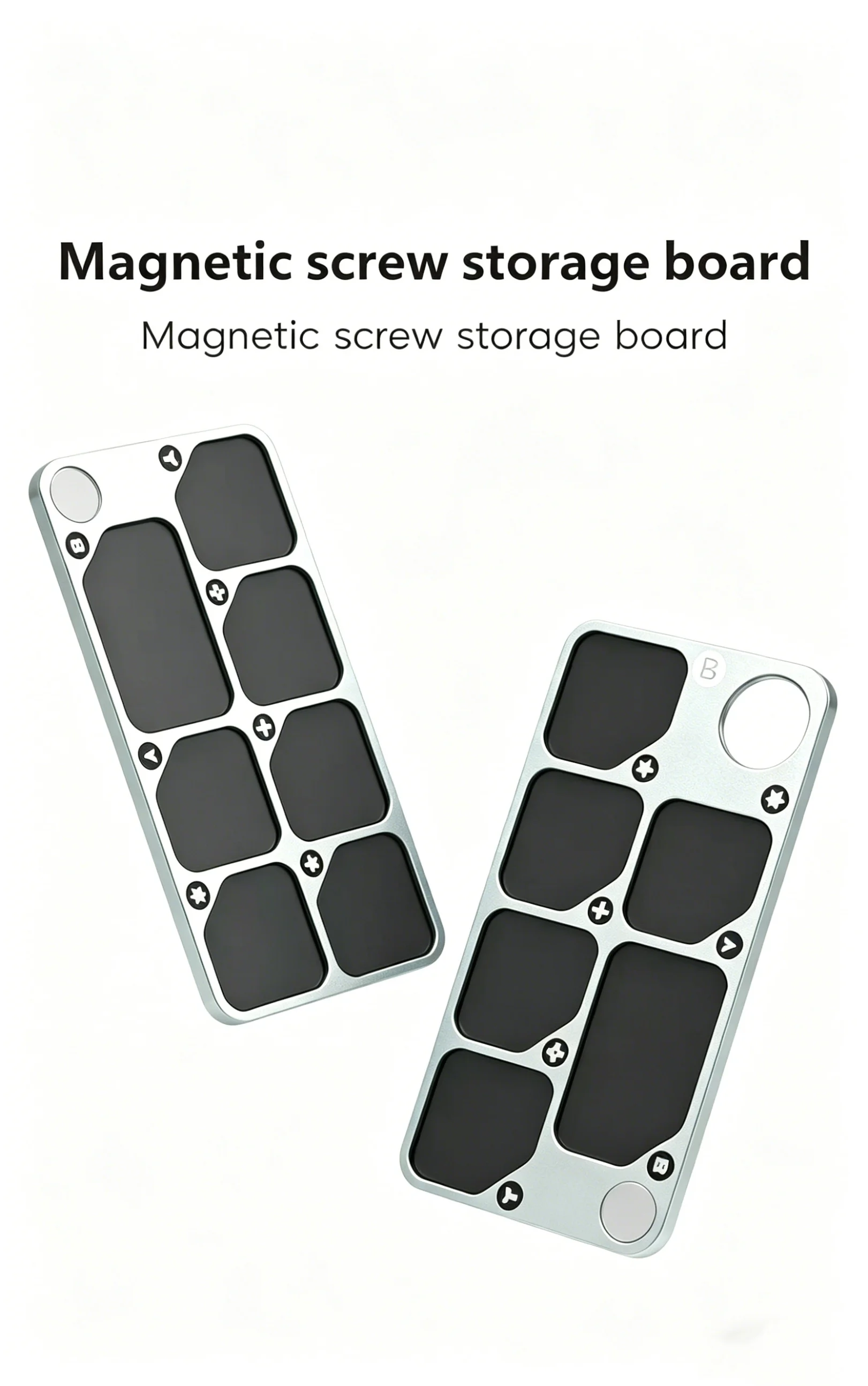 7-Fach Anti-Verlust Magnetischer Teile-Organizer aus Aluminiumlegierung für die Aufbewahrung von Schrauben und Komponenten bei der Handy-Reparatur – Detail 1