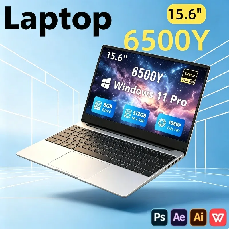 Backlit Keyboard, Fingerprint, Lightweight 2026 15.6" Business Gaming Laptop Intel 6500Y, 2TB SSD, 32GB RAM, 5000mAh, Windows 11
