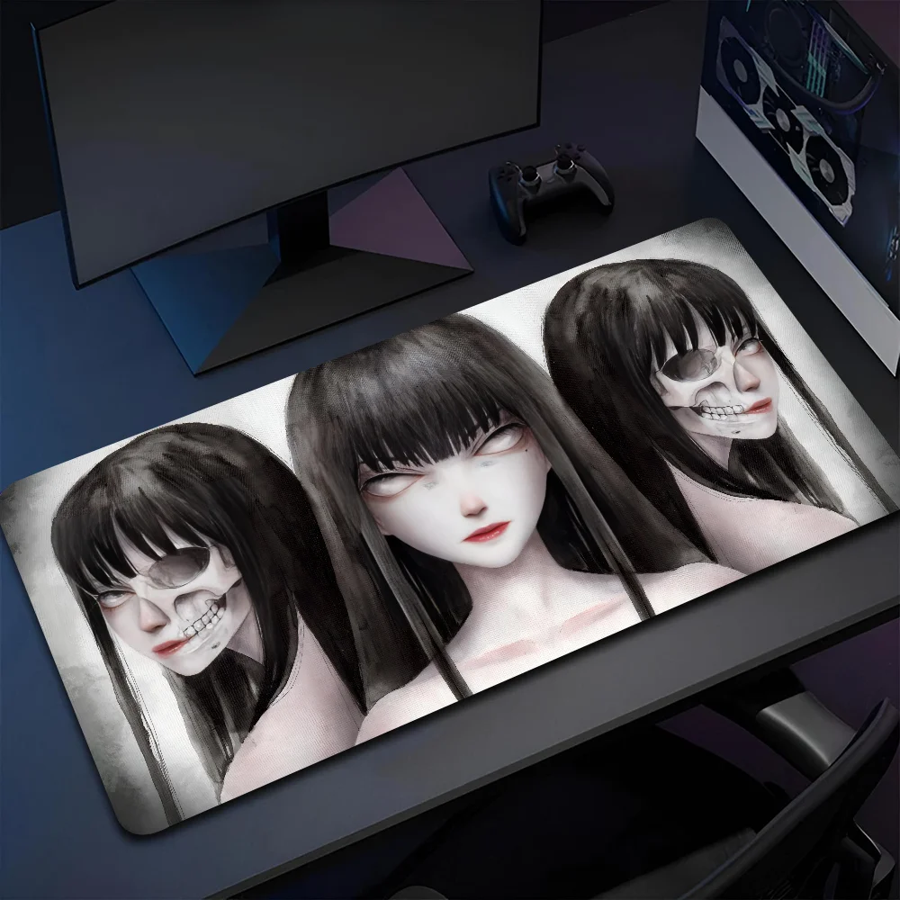 

1pc J-Junji Ito T-Tees Non-slip Mouse Pad Suitable For Office Computers Laptops E-sports Game Desk Mats XXL Keyboard