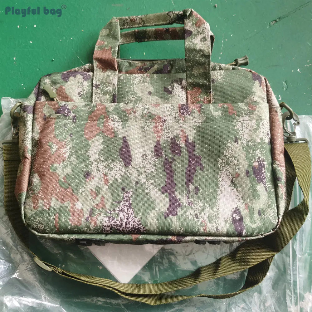 Camouflage Tote Bag Document Computer Bag Army Fan Messenger Bag High Quality Waterproof Oxford 900D AMB236