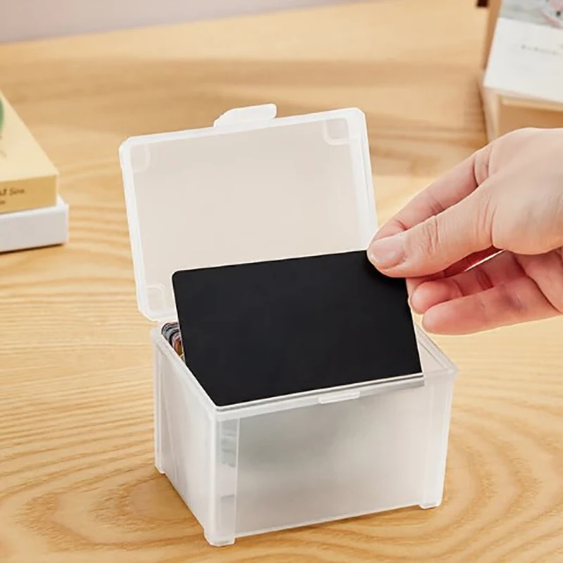 

Transparent Idol Photo Storage Case Plastic Kpop Albums Photocards Small Card Collection Organizer Photo Card Holder Box