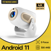 Magcubic Electric Focus 4K 720P HD Projector Android11 Wifi6 300ANSI Allwinner H713 BT5.0 Home Cinema Outdoor Projectors HY300 X