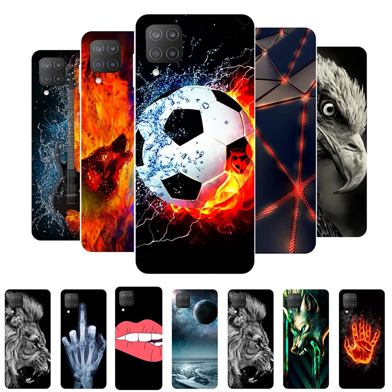 For Samsung A12 Case A13 5G Football Soft Silicone Back Case For Samsung Galaxy A12 M12 Phone Cover for Galaxy A 12 Etui Bumper