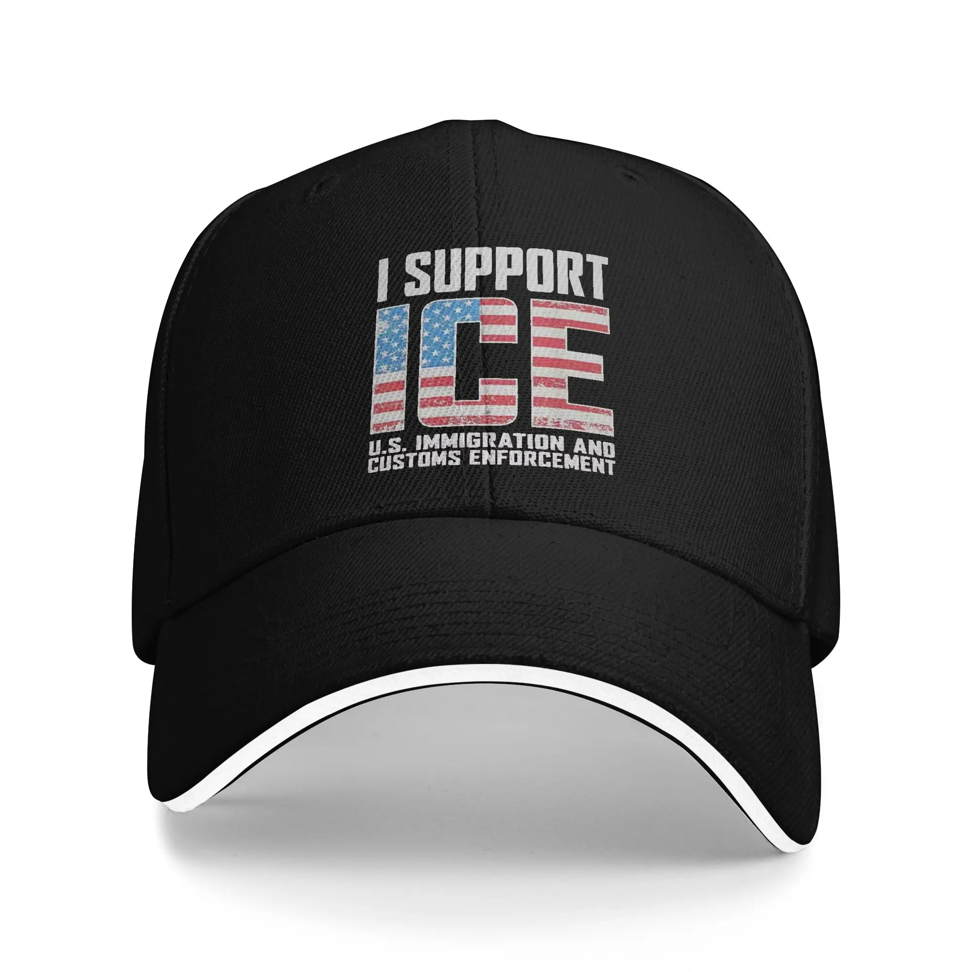 Y2K I Support ICE Us Immigration and Customs Enforcement Ladies Baseball Caps Man Tactical Peaked Cap Woman Sport Coquette Hat