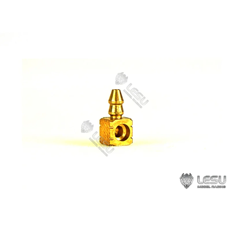 LESU 황동 T 커넥터 1/14 RC 트럭 로더 원격 제어 유압 굴삭기 지게차 연결 3*2mm 오일 파이프 TH20324