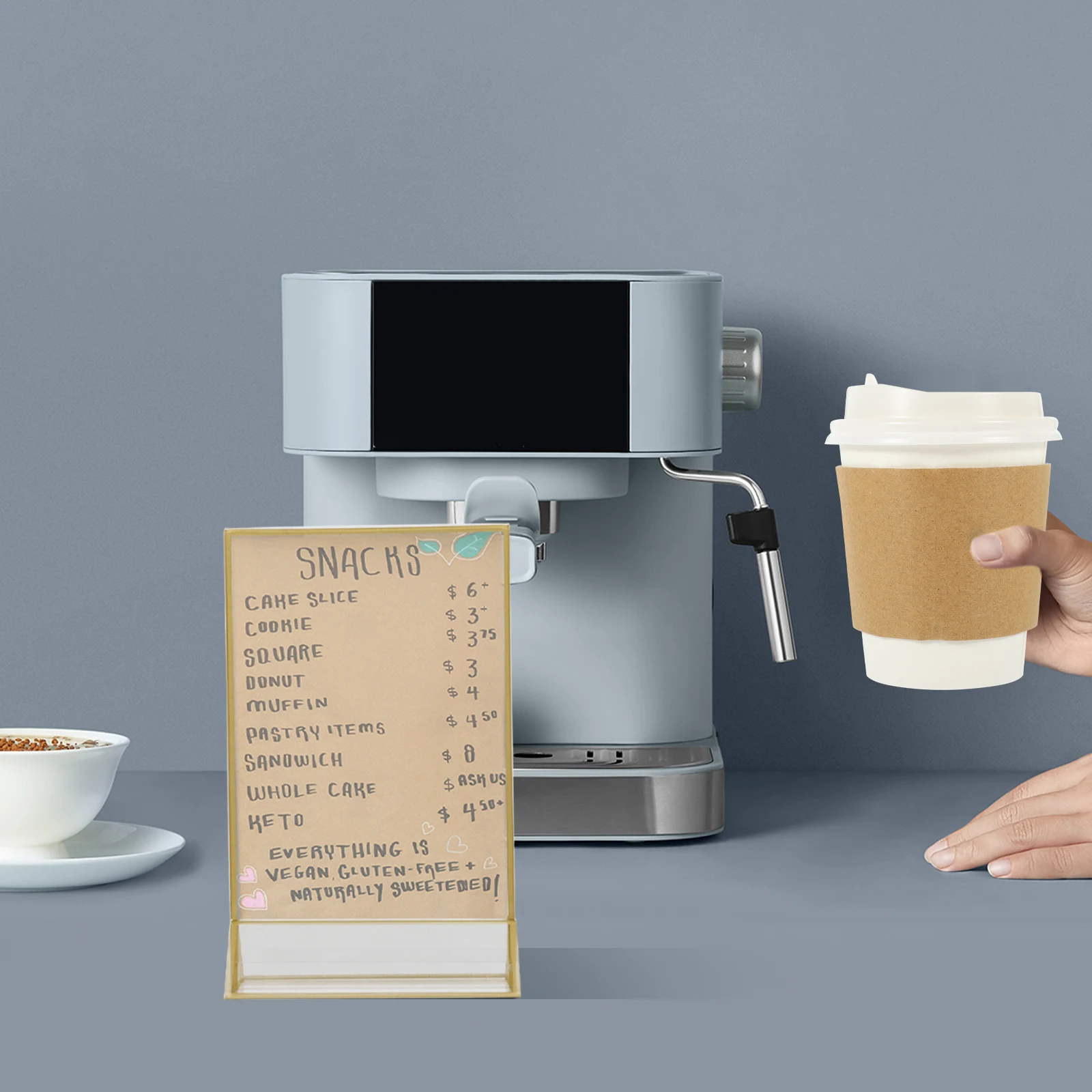 2 個アクリルデスクフレームイーゼルスタンドサイン写真看板結婚式クリアホルダーテーブル番号