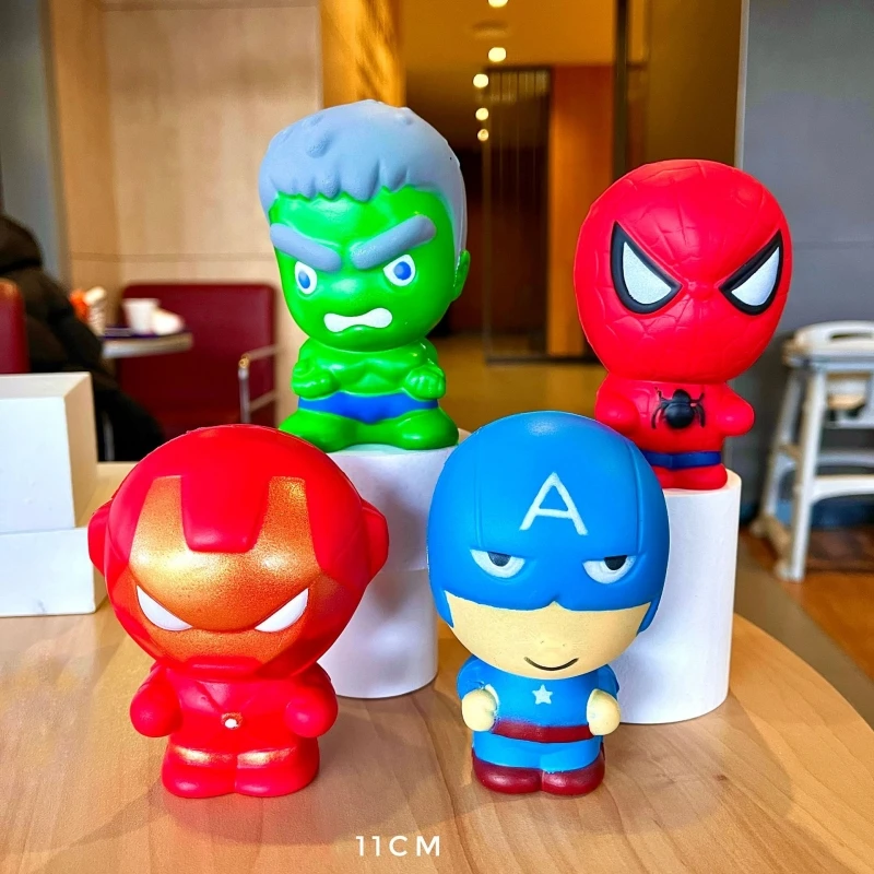 New Marvel Avengers American Captain Spider Man Iron Man's Slow Squeeze Burst Decompression Toy Pinnacle Gift for Children