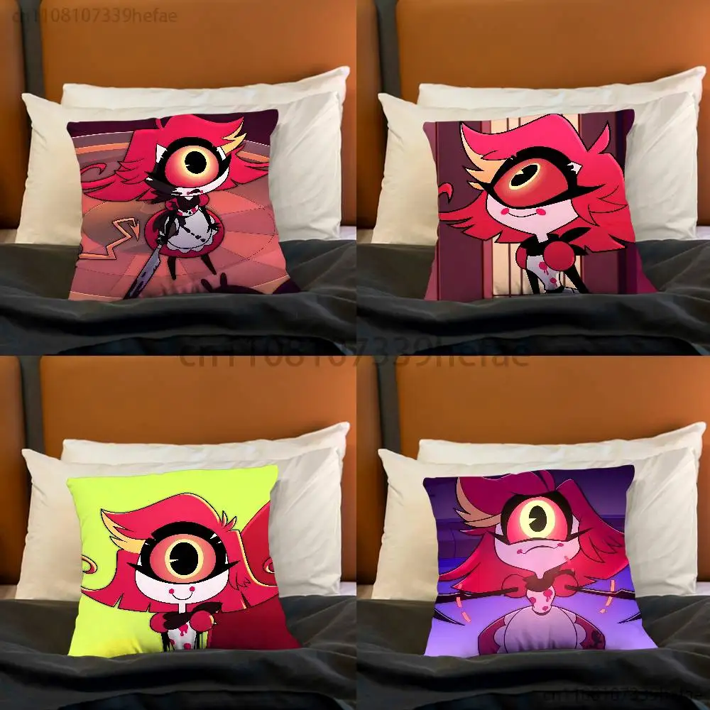 H-Hazbin Hotel Niffty Throw Pillow Case For 45x45cm,55x55cm,30x30cm For Home Bedroom Decoration And Protector