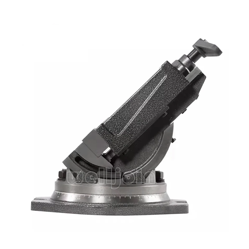 High precision 4 Inch Inclinable Angle Solid Flat Tongs 360-Degree Rotary Precision Taper Vise Precision High Quality