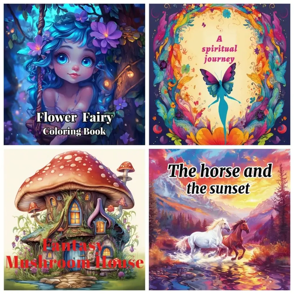 

26 Pages Adult Coloring Book Stress Relieving Relaxation Graffiti Painting Book Funny Educational Parent-Unisex Interactive