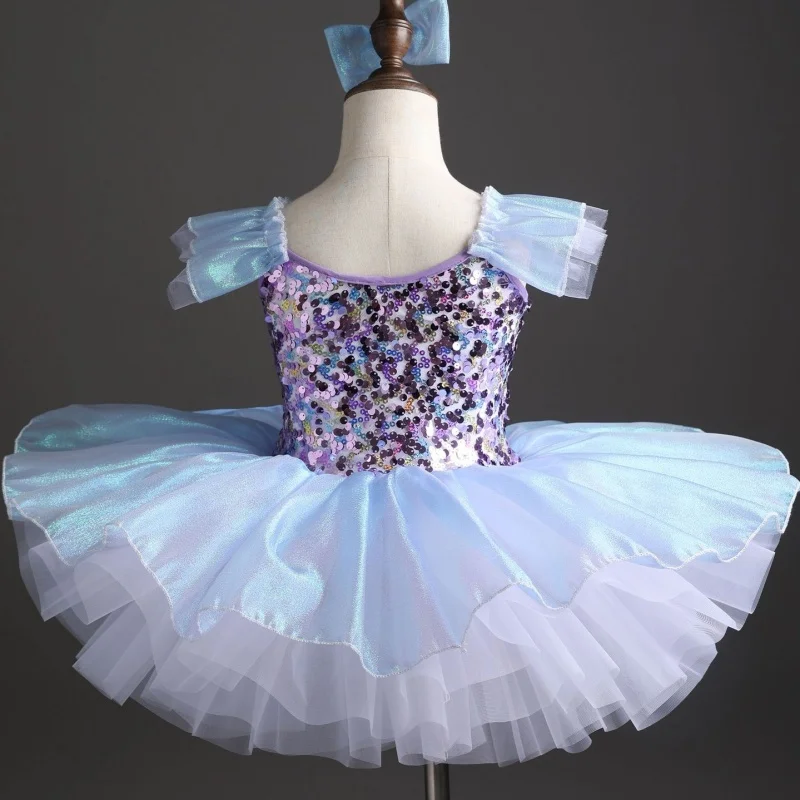 

Детская балетная юбка-пачка PD03016: Новинка, пышное танцевальное платье для выступлений, костюм маленькой лебеди для малышей