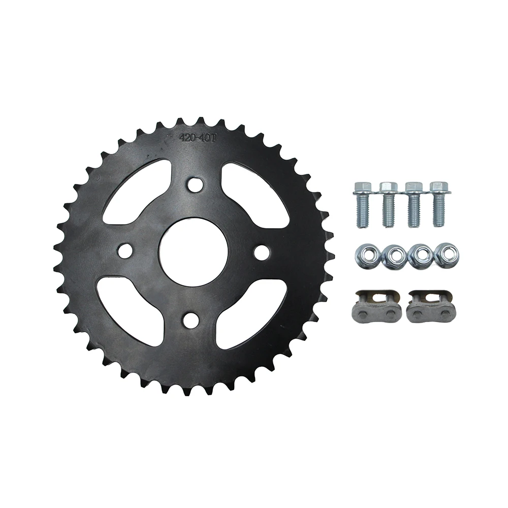 420 Chain 40 Tooth Rear Sprocket ID 40mm For Coleman CT200U-EX BT200X Baja Warrior Massimo MB165 200 Predator Go Kart Parts