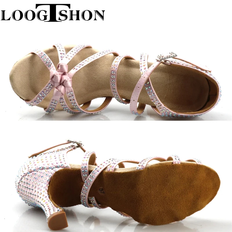 Chaussures de brevLatine Professionnelles avec Strass pour Femme, Talon Haut Souple de 10cm, Samba, Lumba, Chacha, 2020