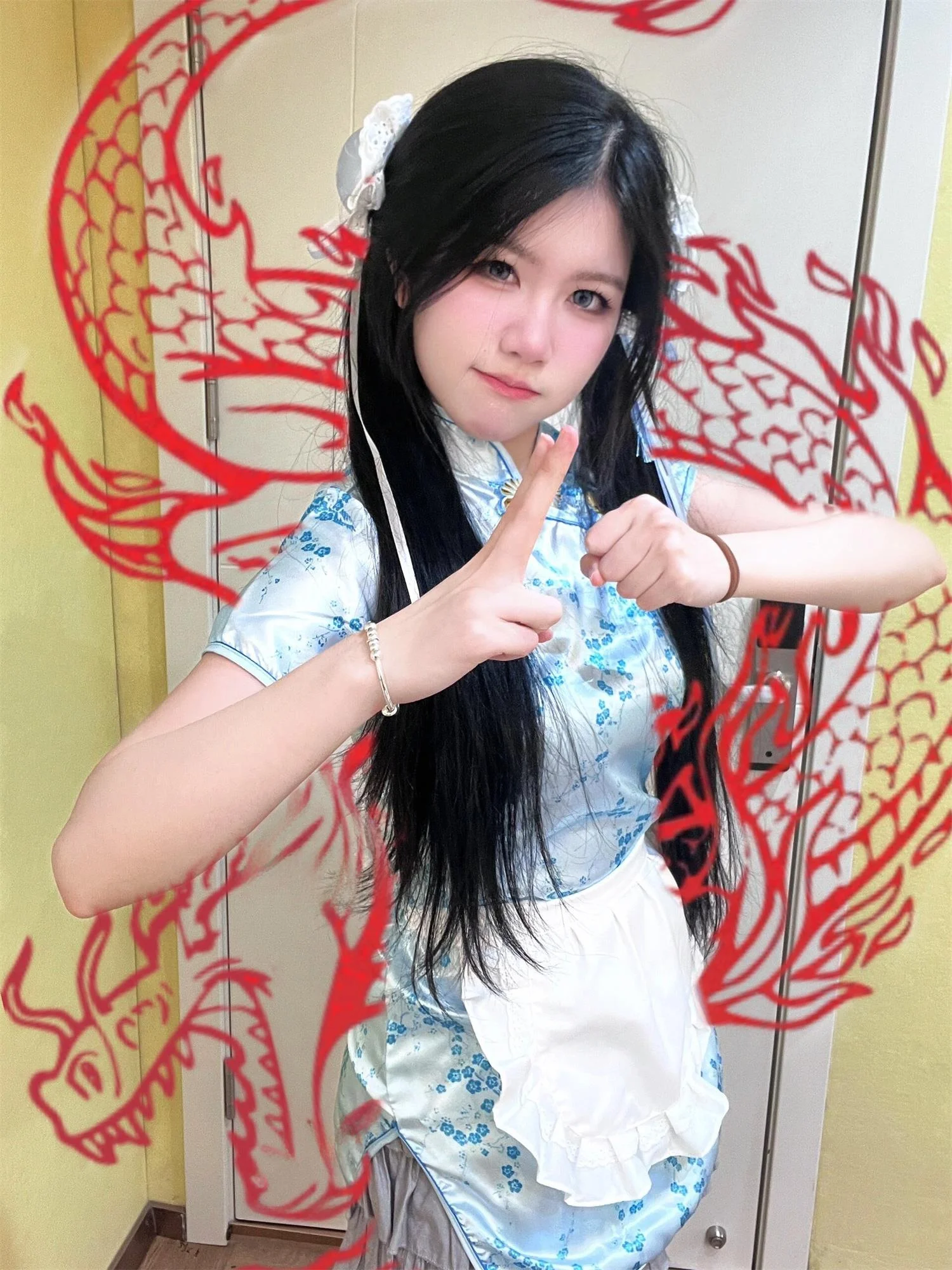 Nouveau chinois Sle Dr loween Cisas Cosplay orm doux fille femme de chambre jupe ort usage quotidien