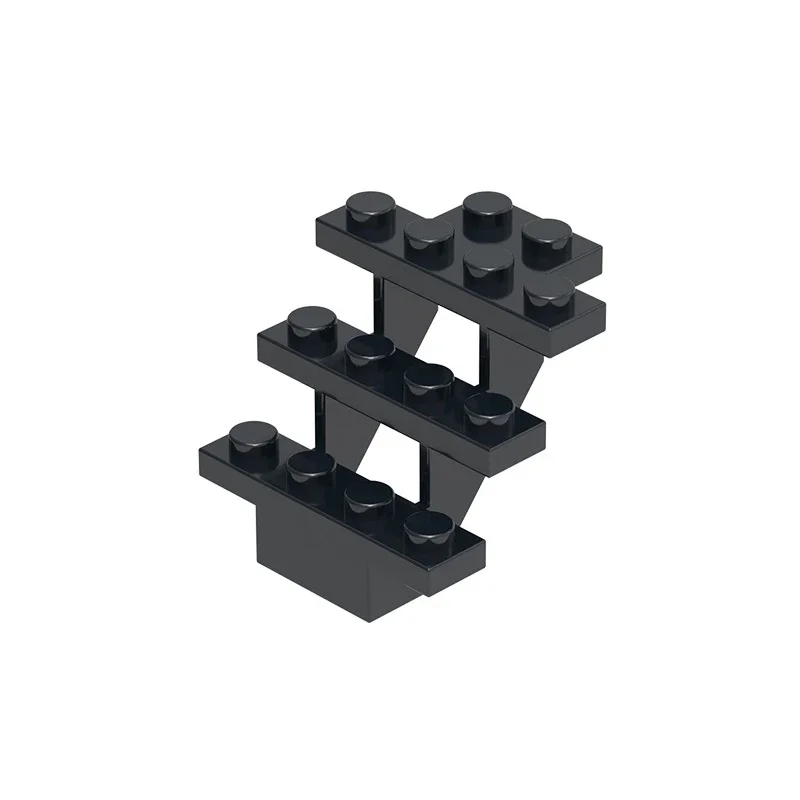 MOC 5 uds especial de 3 pisos 30134 Kit de bloques de construcción de escaleras casa silla abierta recta ladrillos partículas DIY juguetes regalos para niños