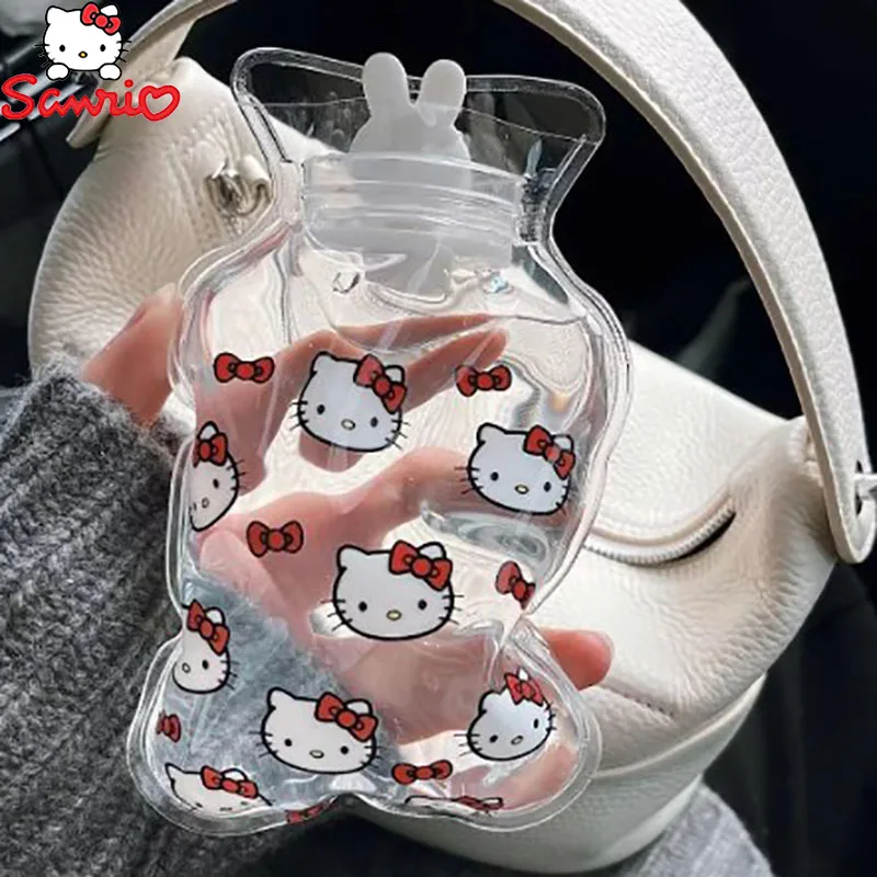 Cute Sanrio Hand Warmer Hello Kitty  Accessories Kawaii Anime Carry-On Water-Filled Hot Water Bag Portable Toys for Girls Gift