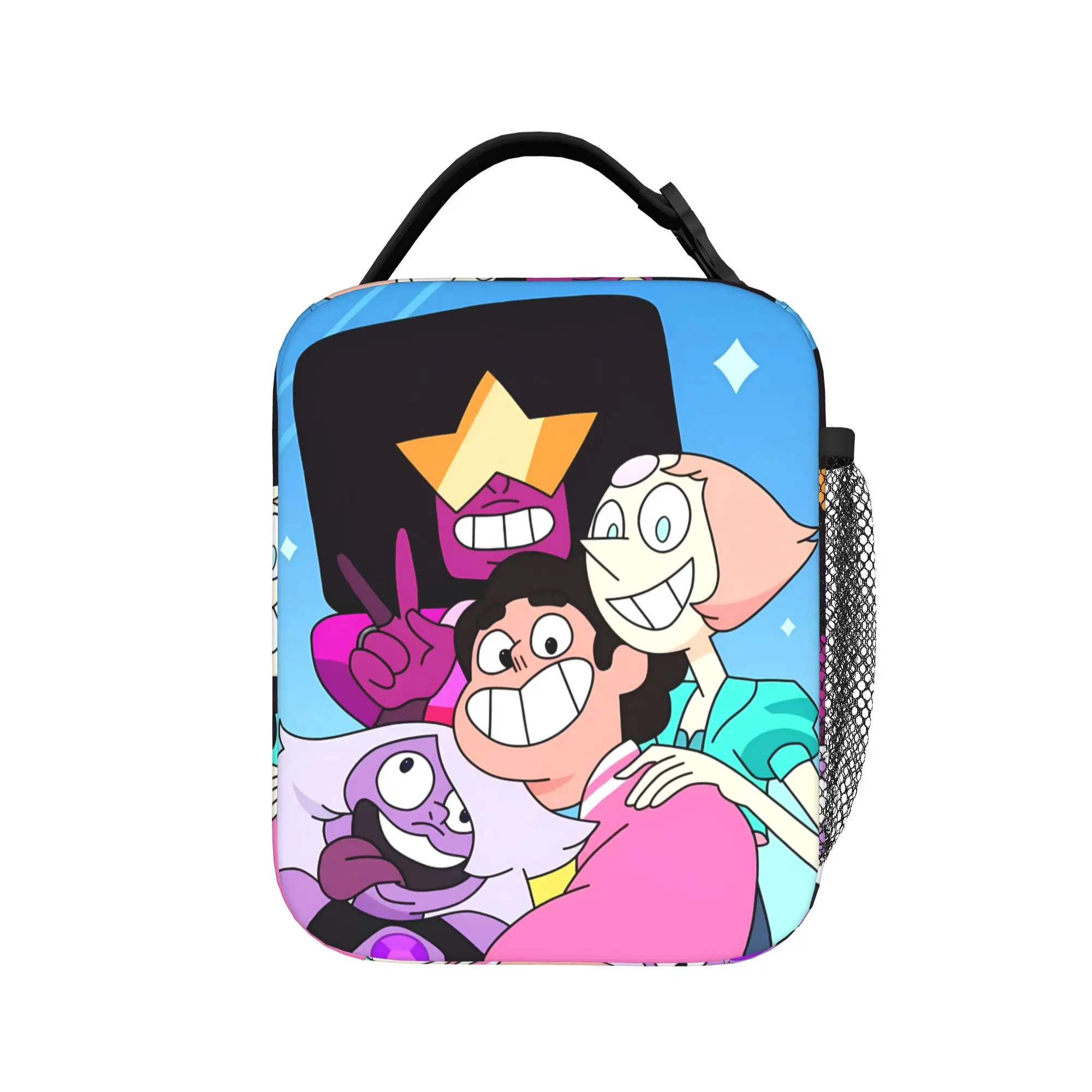 Crystal Gems Steven Universe Lunch Bag Leisure Office Lunch Box Print Portable Thermal Tote Handbags