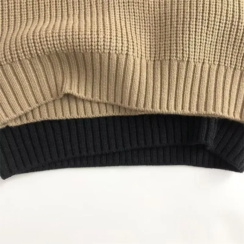 UNITIM Herbst Kinder Jungen V-Ausschnitt Strickwaren Retro 2-10 Jahre Baby Jungen Ärmellose Pullover 2026 Vintage Kinder Jungen Einfarbige Weste – Detail 12