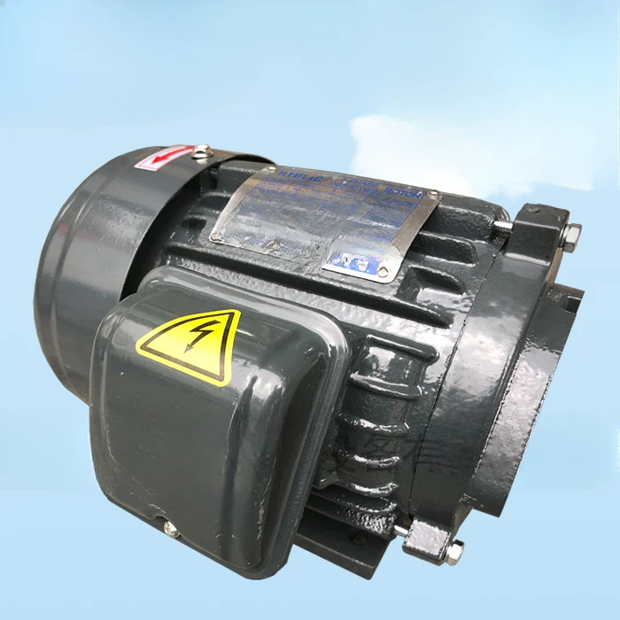 Inner shaft interpolated three-phase 380V oil pump motor Y802-4, 1HP 0.75KW suitable for VP20 hydraulic spline