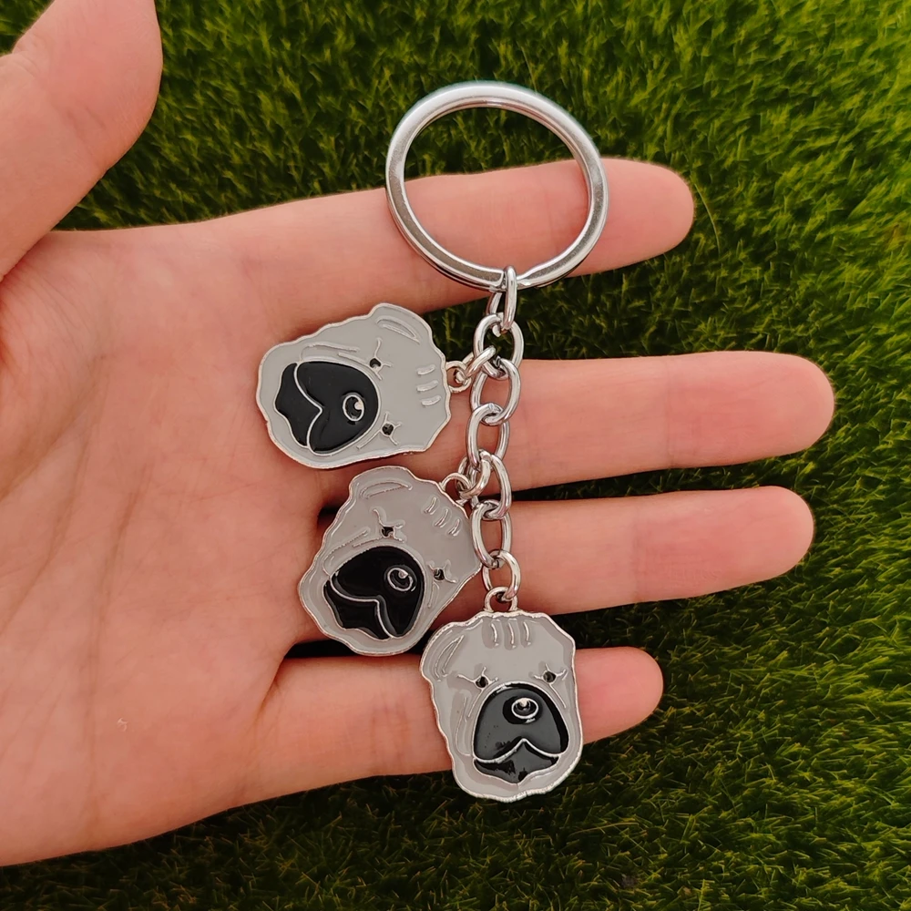 Jack Russell Terrier Dog Keychain Animal Boxer Pug Key Ring Cute Unique Classmate Gift