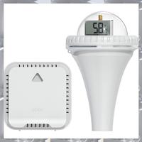 Hot Selling-Wireless Pool Thermometer Set Outdoor Pool Temperature Sensor Indoor Humidity Monitor Water And Air Temp Readings,Wi