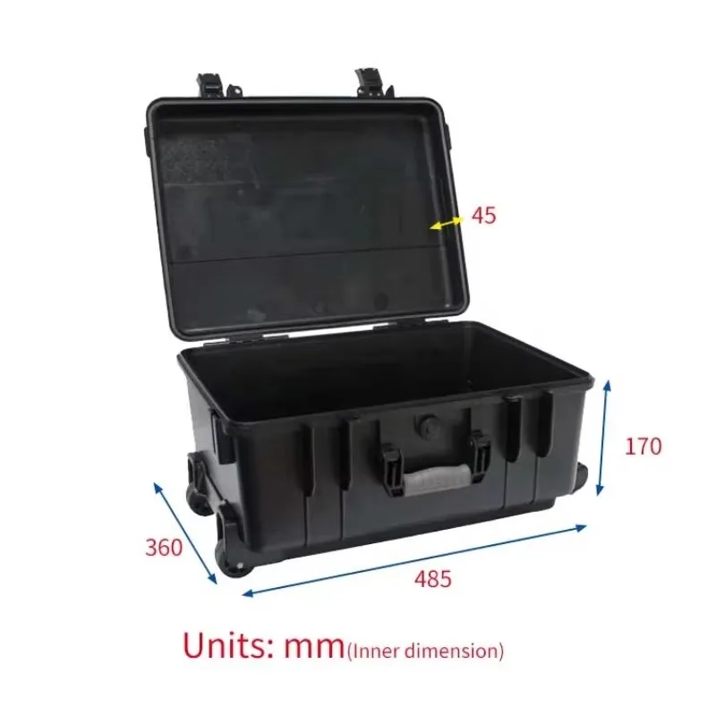 Wheels Ip67 Flying Wonderful Safety Equipment Tools Trolley Ip67 Hard Weatherproof Carrying Plastic Protective Case