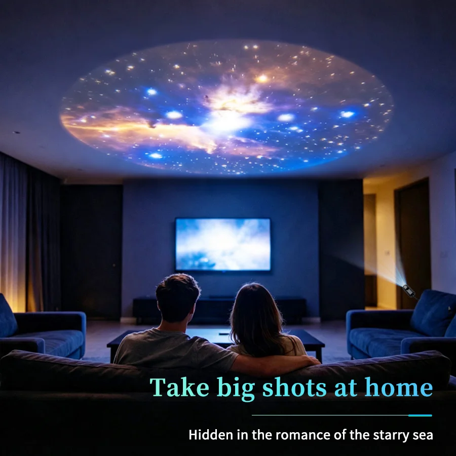 Galaxy Star Projector USB Planet Slides 360 Adjustable Gooseneck Night Light Car Bedroom Ceiling Astronaut Decoration Home Decor
