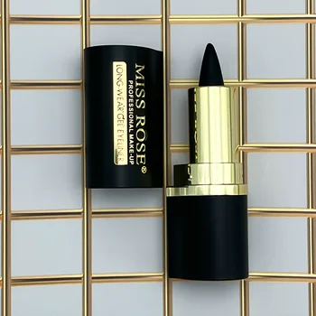 솔리드 아이라이너 크림, 블랙 아이라이너 젤 스틱, 빠른 건조 방수 아이라이너, 다크 립 라이너 펜용 이중 사용 