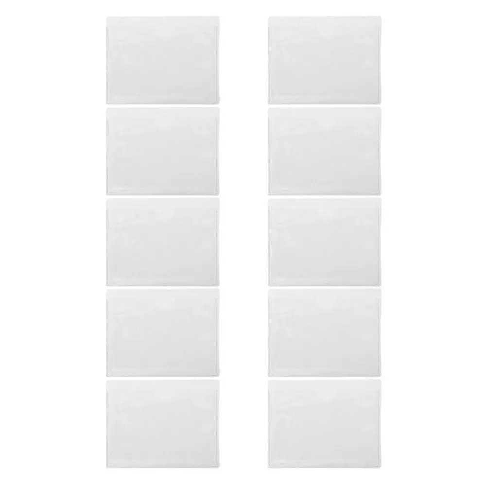 10Pcs Clear Sticky Card Holders PVC Adhesive Label Pockets for Business Cards Index Cards Classroom Labels Storage Card
