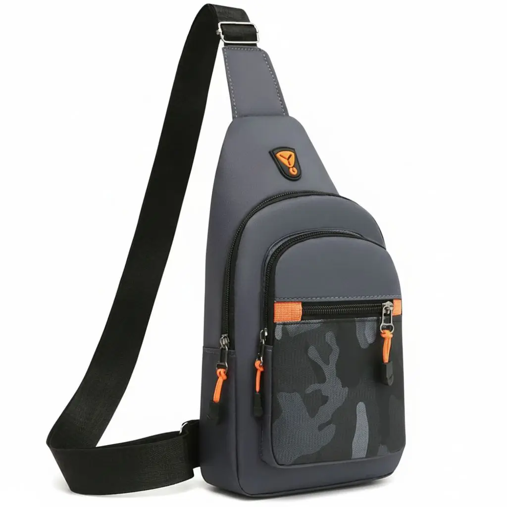 

Oxford Cloth Men Chest Bag Black Grey Blue Large Capacity Waist Bag Shoulder Bag Sports Chest Bag Unisex Outdoor Crossbody Bag