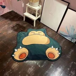 80cm Pokemon Pikachu Snorlax Faux Cashmere Mat Bath Mat Non Slip Cartoon Gengar Cushion Absorbent Carpets Living Room Bathroom