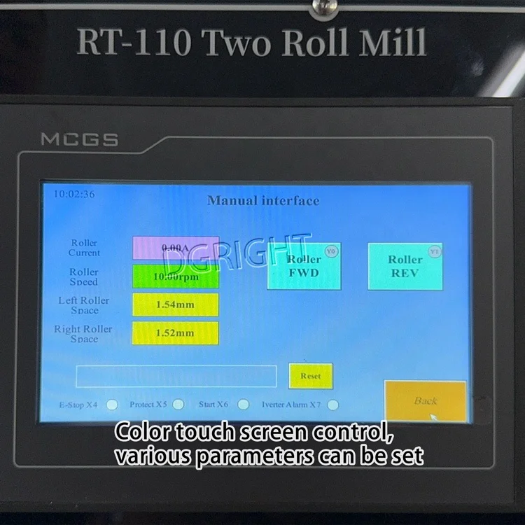 Touch Screen Electronic Heating and Water Cooling Laboratory Small Open Mixing Mill