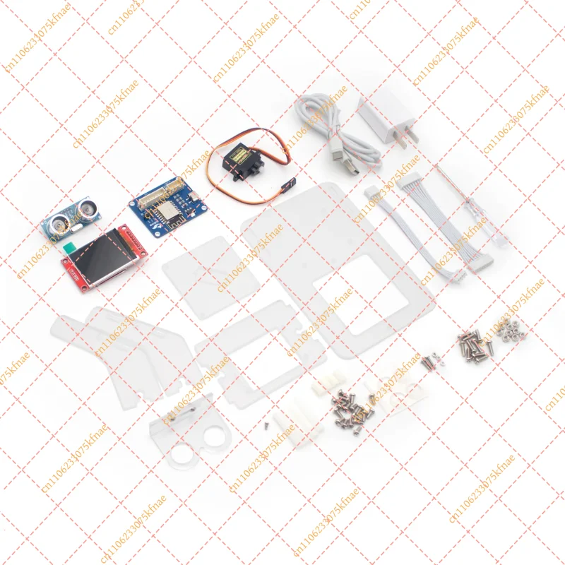 1/10 1/14 RC Model Car Ultrasonic Radar Detector, DIY Mood Ornament Scanning Decoration Accessory