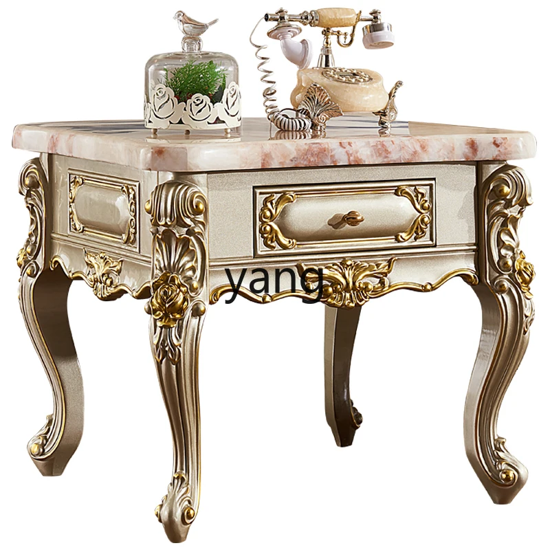 LH solid wood carving flower marble living room neoclassical telephone several combination furniture