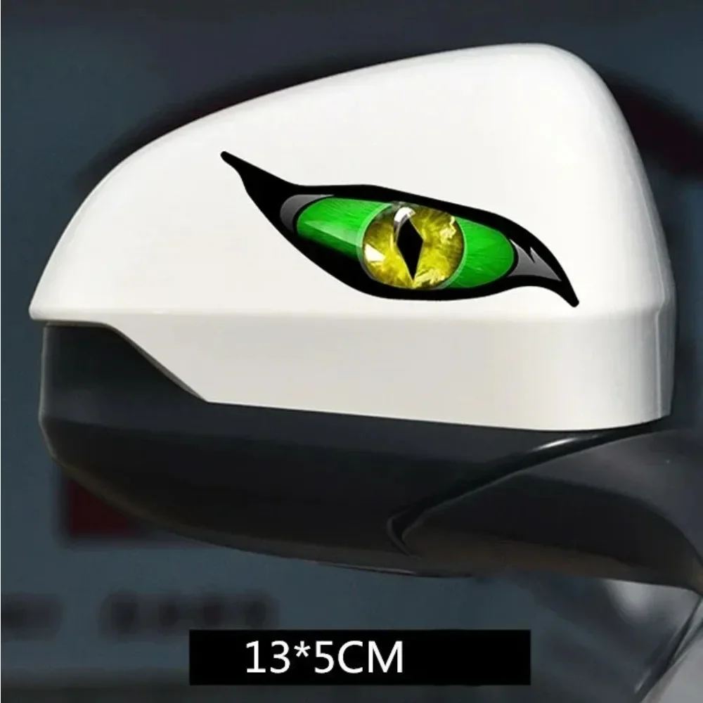 3D Stereo Reflective Eyes Stickers for Car Rearview Mirror Auto Strong Reflective Cat Eyes Waterproof  for Truck SUV Accessories